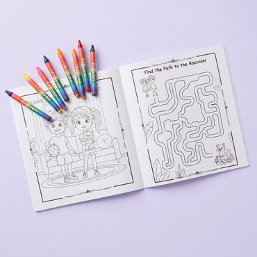 Coloring Book & Crayons Set | The Forest Lesson | Kids Activity Kit