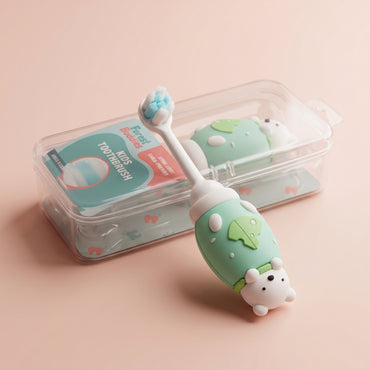 Forest Buddies™ Kids Toothbrush | Polar Bear | Travel Case Included